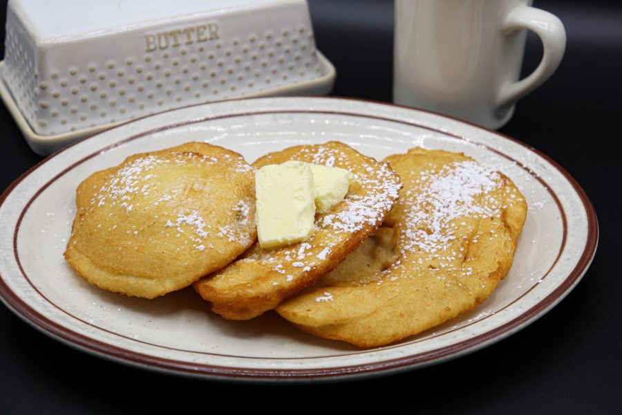 Scones at Jack's Coffee Shop on Wells - topped with butter